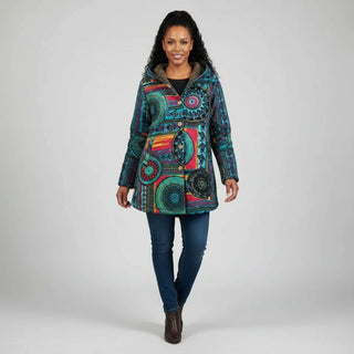 Women's Hooded Bohemian Winter Coat Jacket