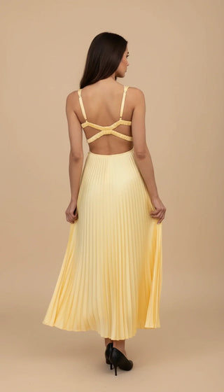 Women's Pleated Summer Maxi Dress