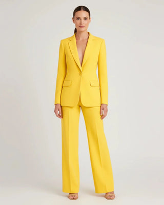 Women's Chic Tailored Long Blazer Suit Set