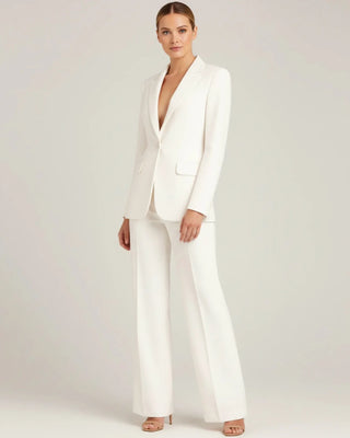 Women's Chic Tailored Long Blazer Suit Set